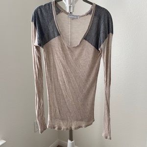 Daydreamer LA tan & gray long sleeve